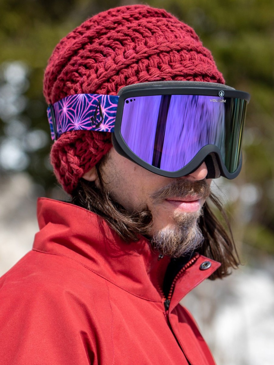 Men Volcom Goggles | Footprints Goggle - Mike Ravelson/Chrome+Bl Purple