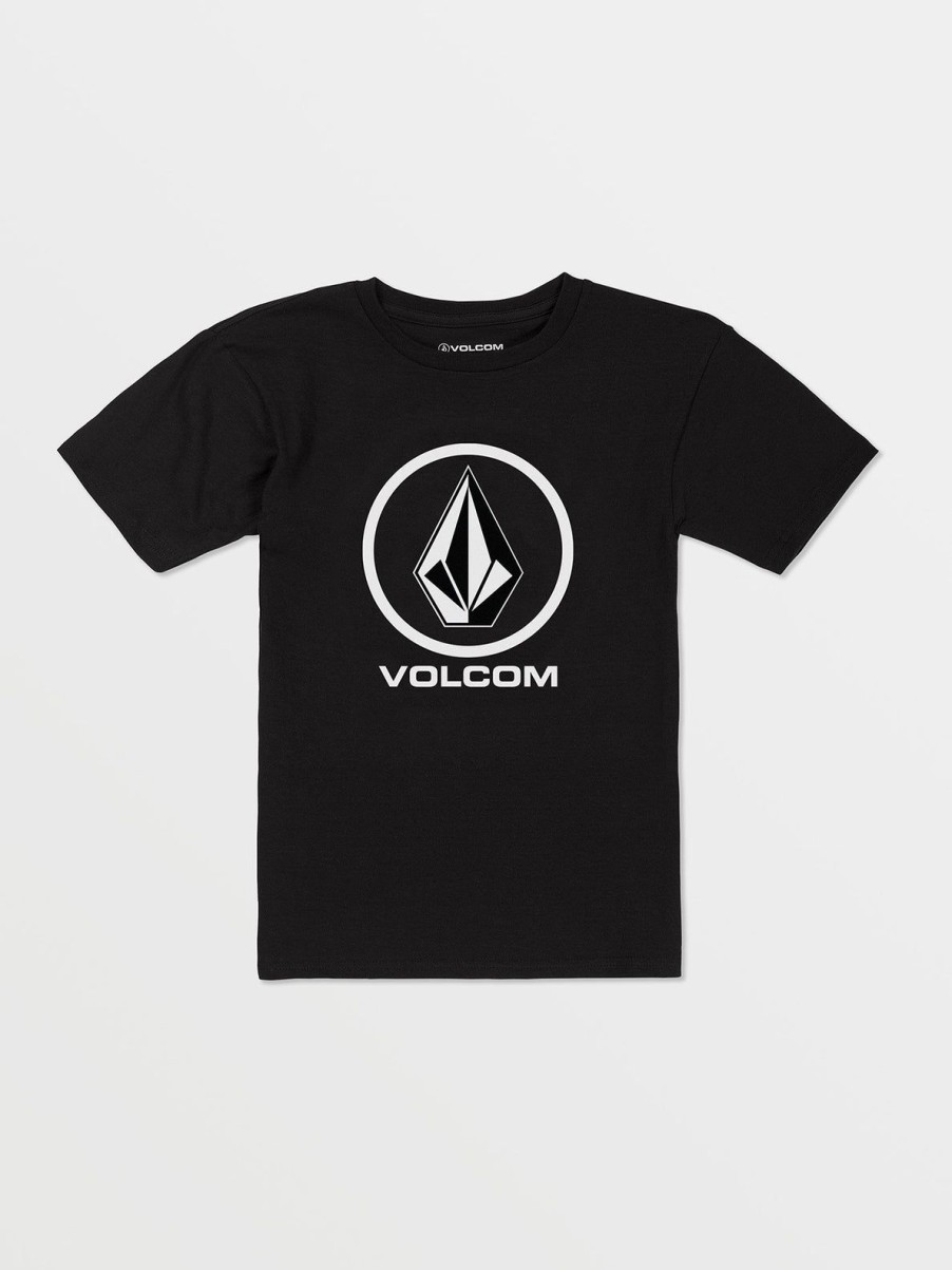 Boys Volcom T-Shirts & Tanks | Little Boys Crisp Stone Short Sleeve Tee Black