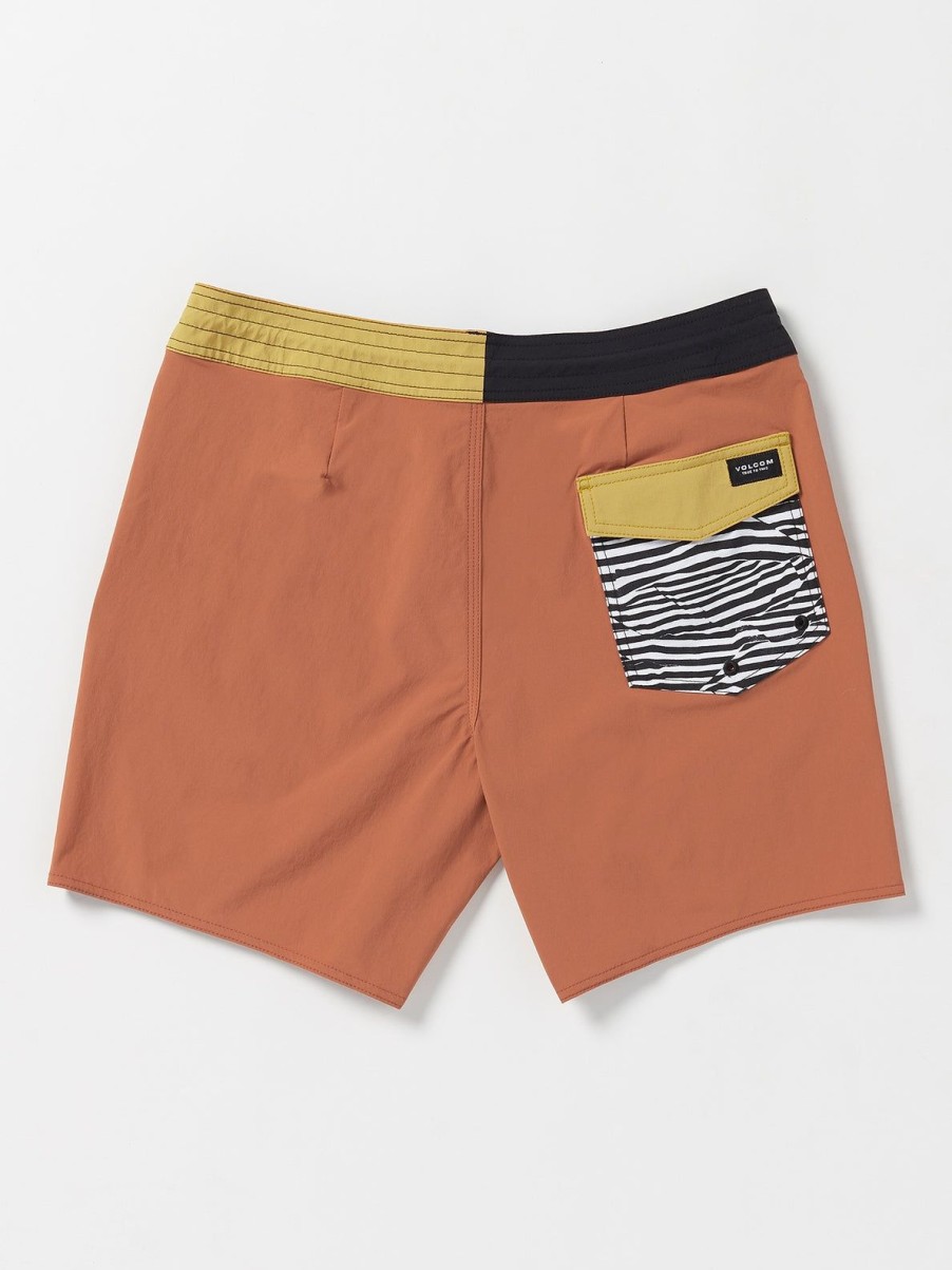 Men Volcom Boardshorts & Trunks | About Time Liberators Boardshorts Rust