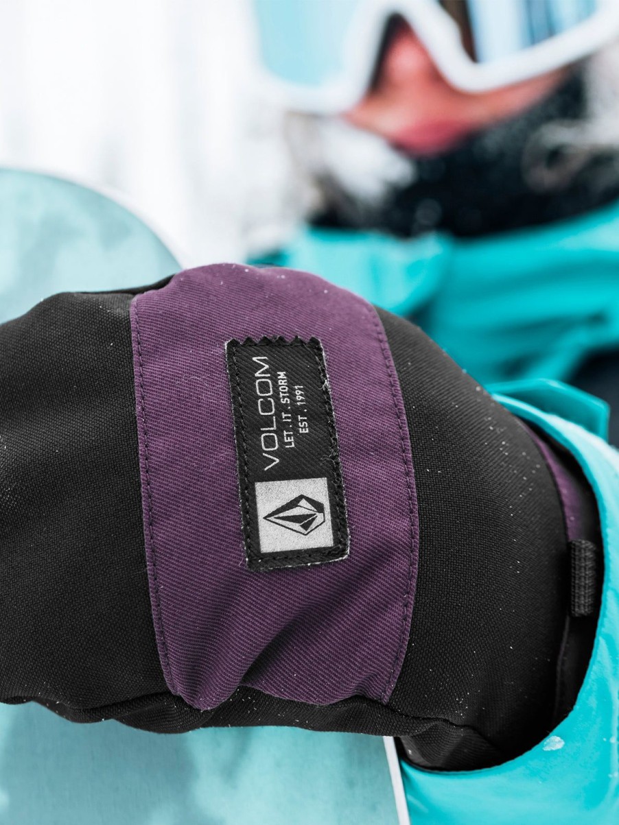 Women Volcom Gloves & Mitts | Womens V.Snow Over Mitts Blackberry