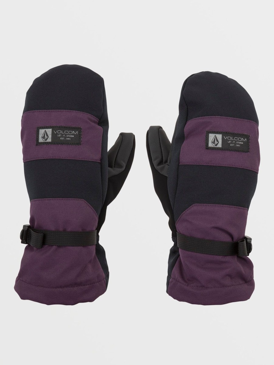 Women Volcom Gloves & Mitts | Womens V.Snow Over Mitts Blackberry