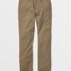 Boys Volcom Pants | Big Boys Frickin Modern Stretch Chino Pants Khaki