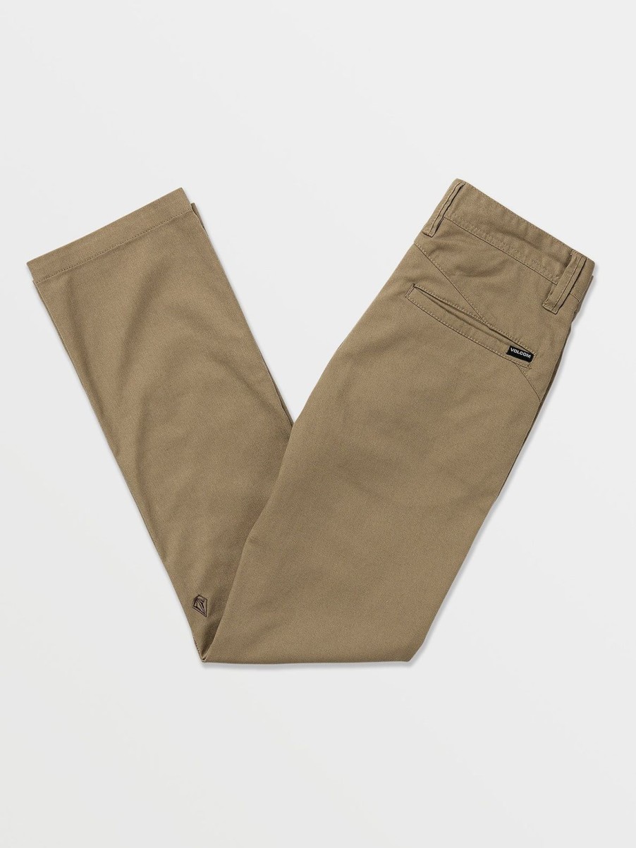 Boys Volcom Pants | Big Boys Frickin Modern Stretch Chino Pants Khaki