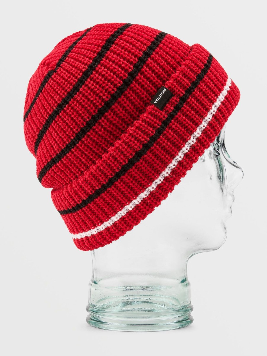 Men Volcom Hats & Beanies | Mens Sd Beanie - R Red