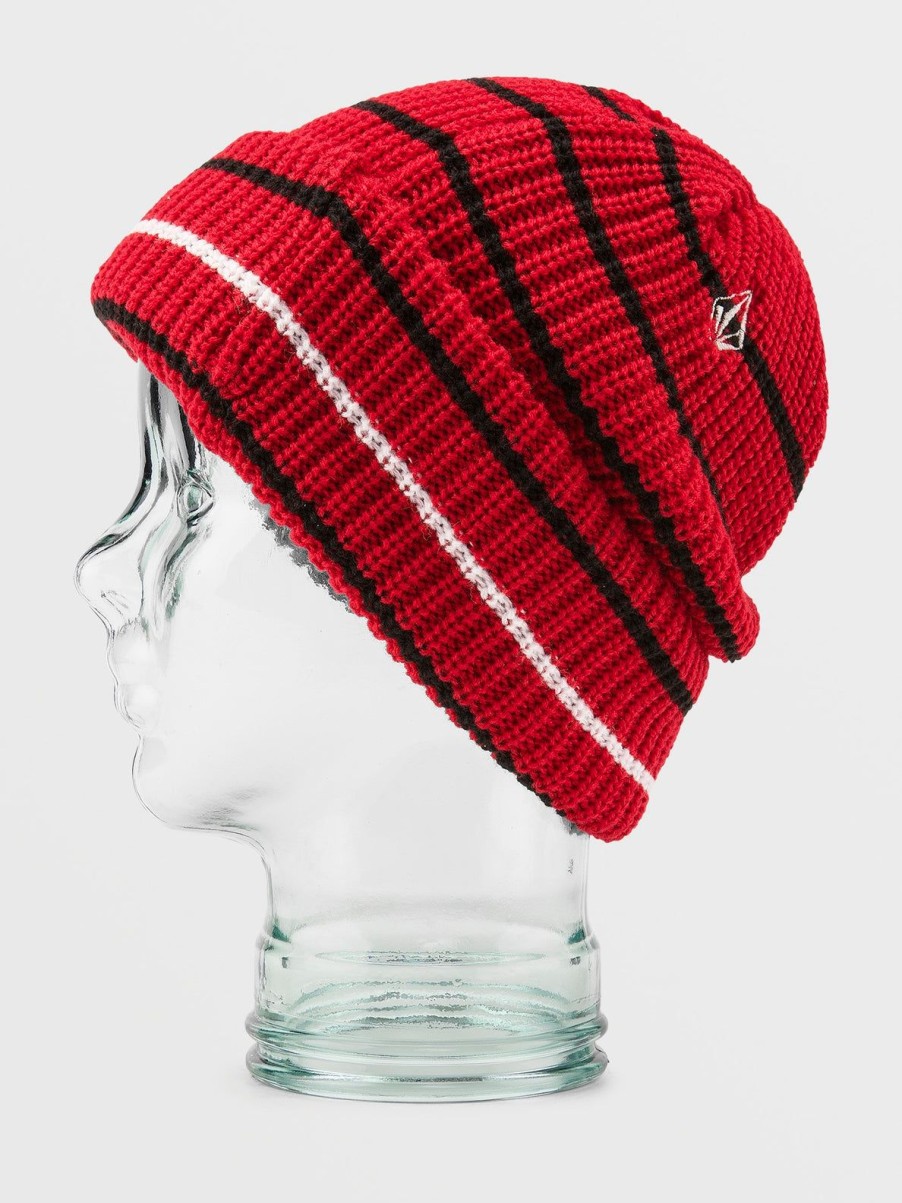 Men Volcom Hats & Beanies | Mens Sd Beanie - R Red