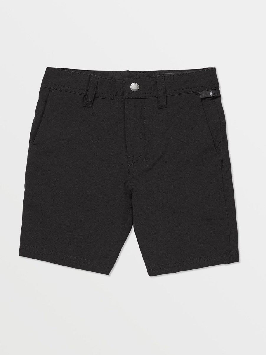 Boys Volcom Shorts | Little Boys Frickin Cross Shred Static Shorts Black Out