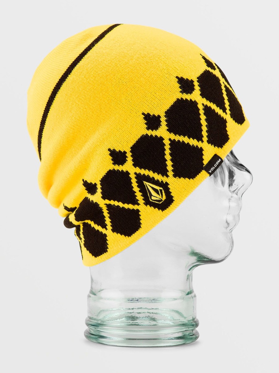 Men Volcom Beanies | Mens Billbrd Beanie Bright Yellow