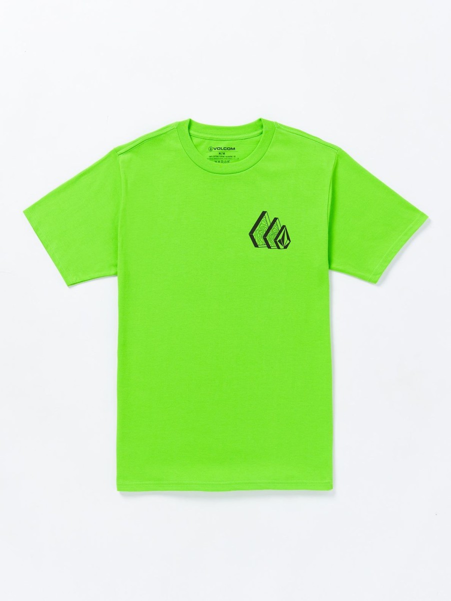 Men Volcom T-Shirts & Tanks | Repeater Short Sleeve Tee Electric Green