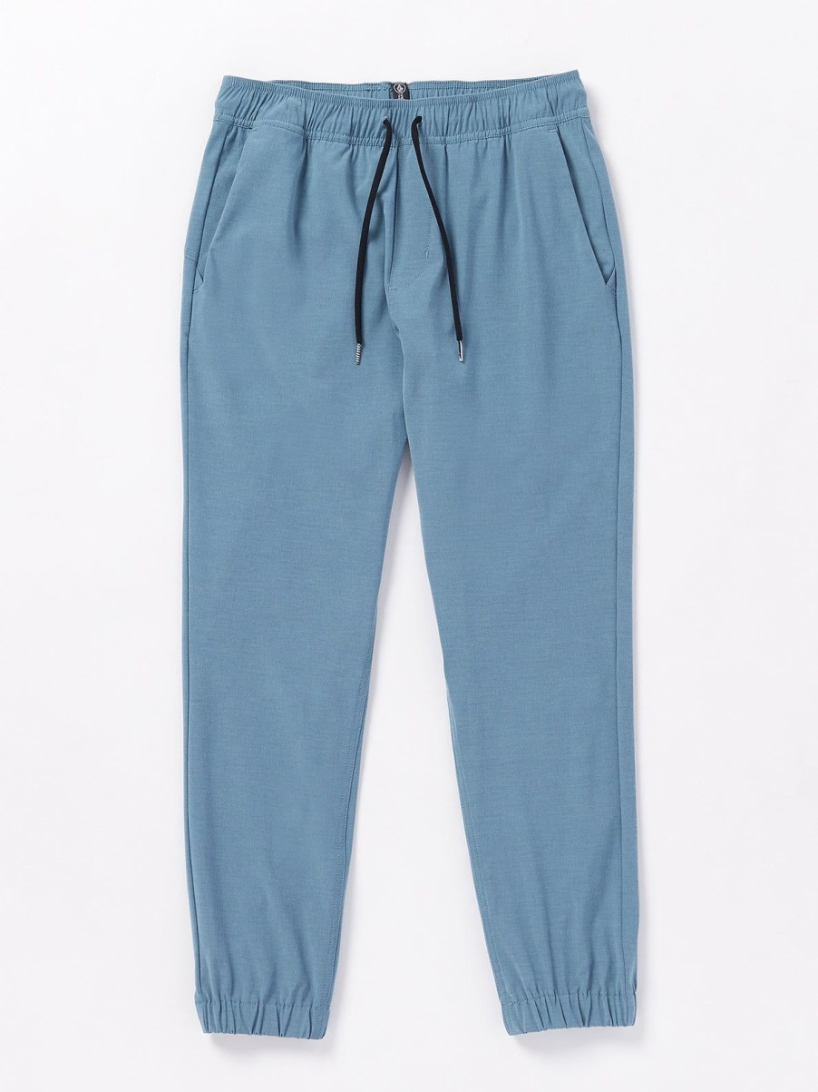 Men Volcom Pants | Frickin Cross Shred Joggers Stone Blue