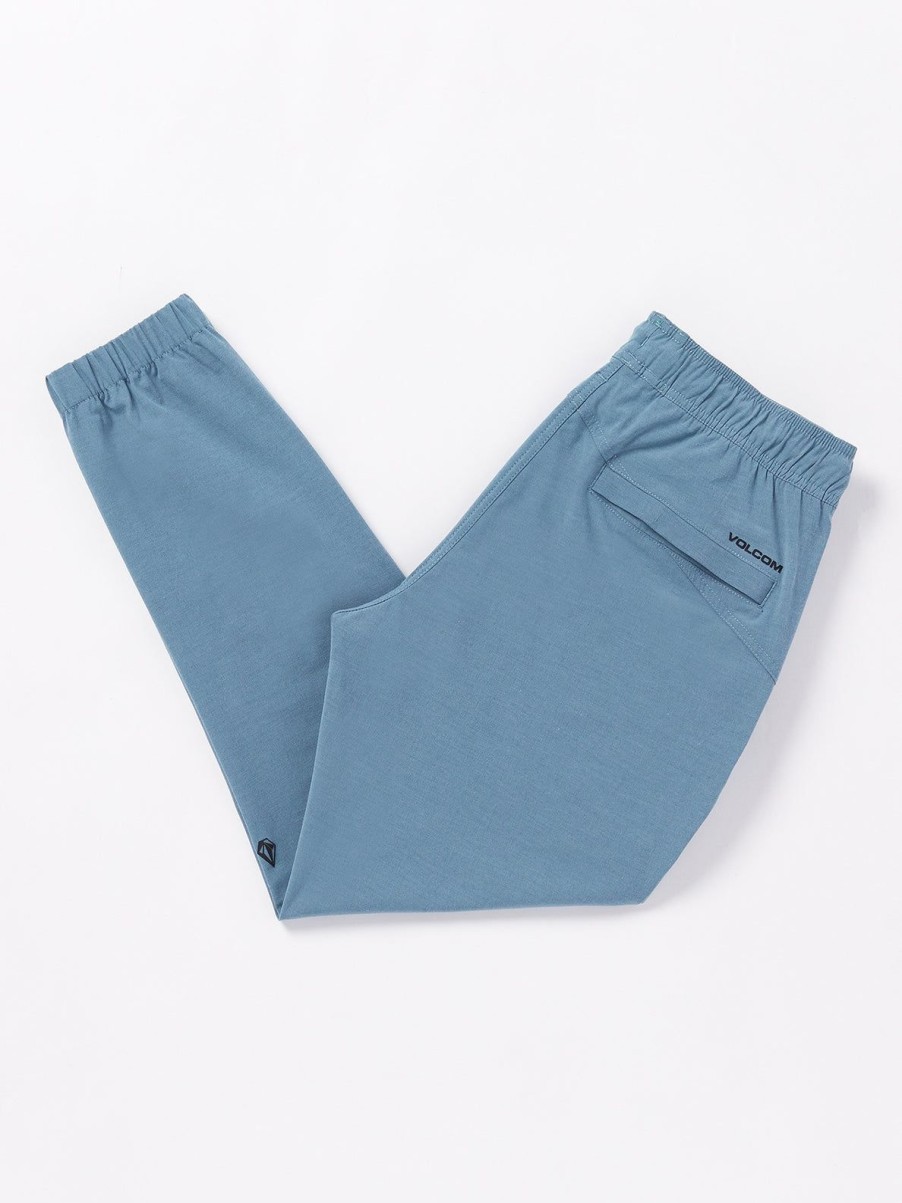 Men Volcom Pants | Frickin Cross Shred Joggers Stone Blue