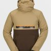 Men Volcom Hoodies & Sweatshirts | Mens Hydro Riding Hoodie Dark Khaki