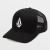 Men Volcom Hats & Beanies | Full Stone Cheese Hat Black