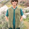 Men Volcom Jackets | Archstone Vest Thyme Green