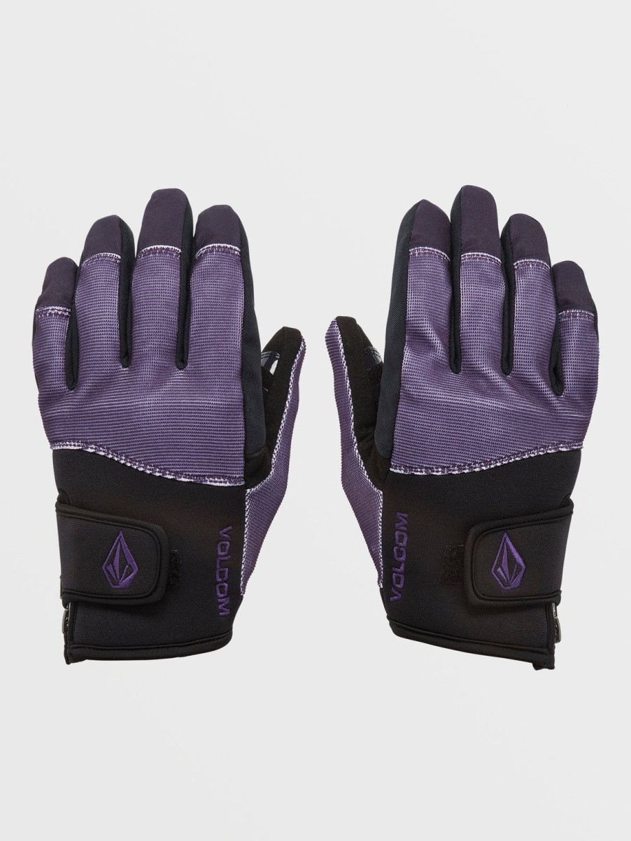 Men Volcom Gloves & Mitts | Mens Crail Gloves Purple