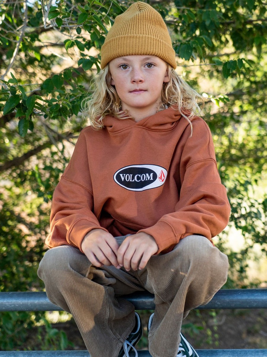 Kids Volcom | Big Boys Watanite Hoodie Rust