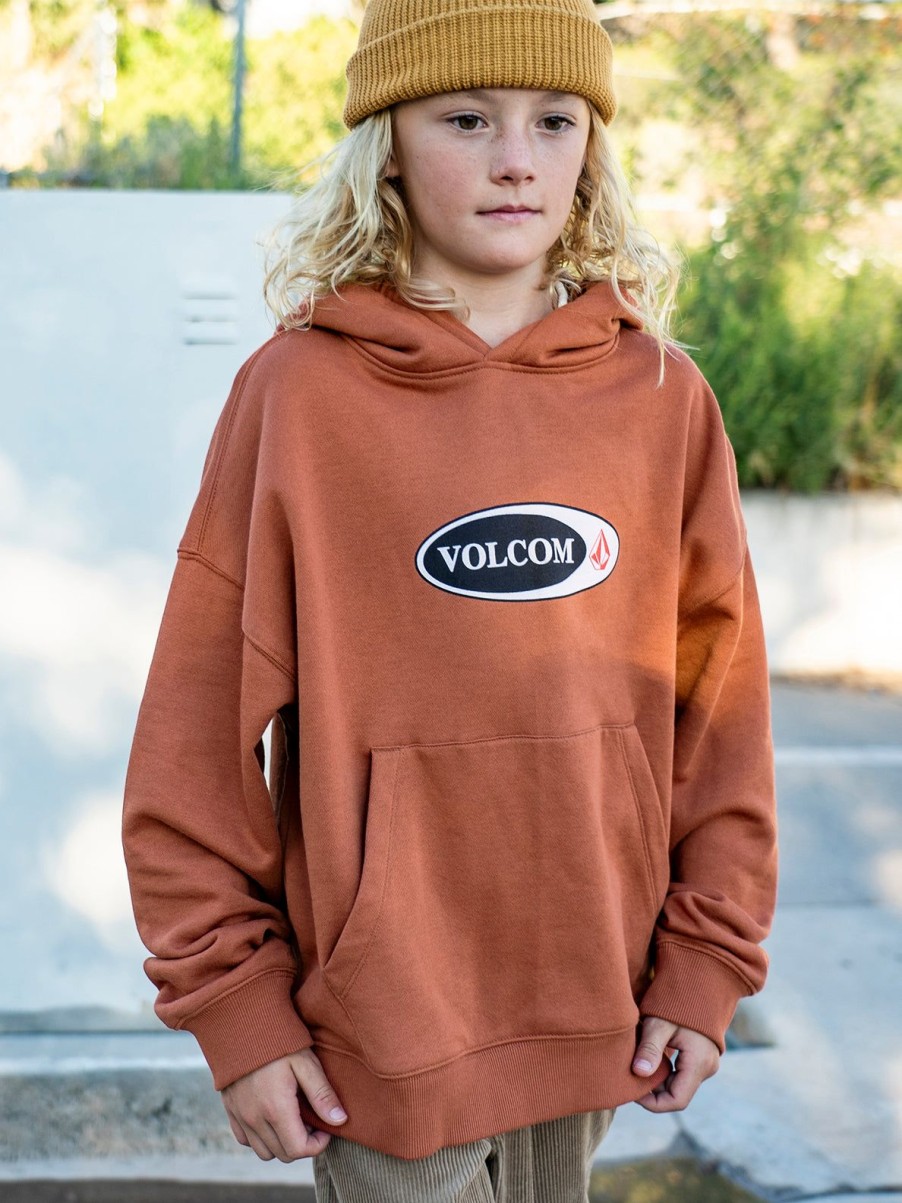 Kids Volcom | Big Boys Watanite Hoodie Rust