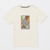 Boys Volcom T-Shirts & Tanks | Little Boys Mosiac Short Sleeve Tee - Off White Heater Off White Heather