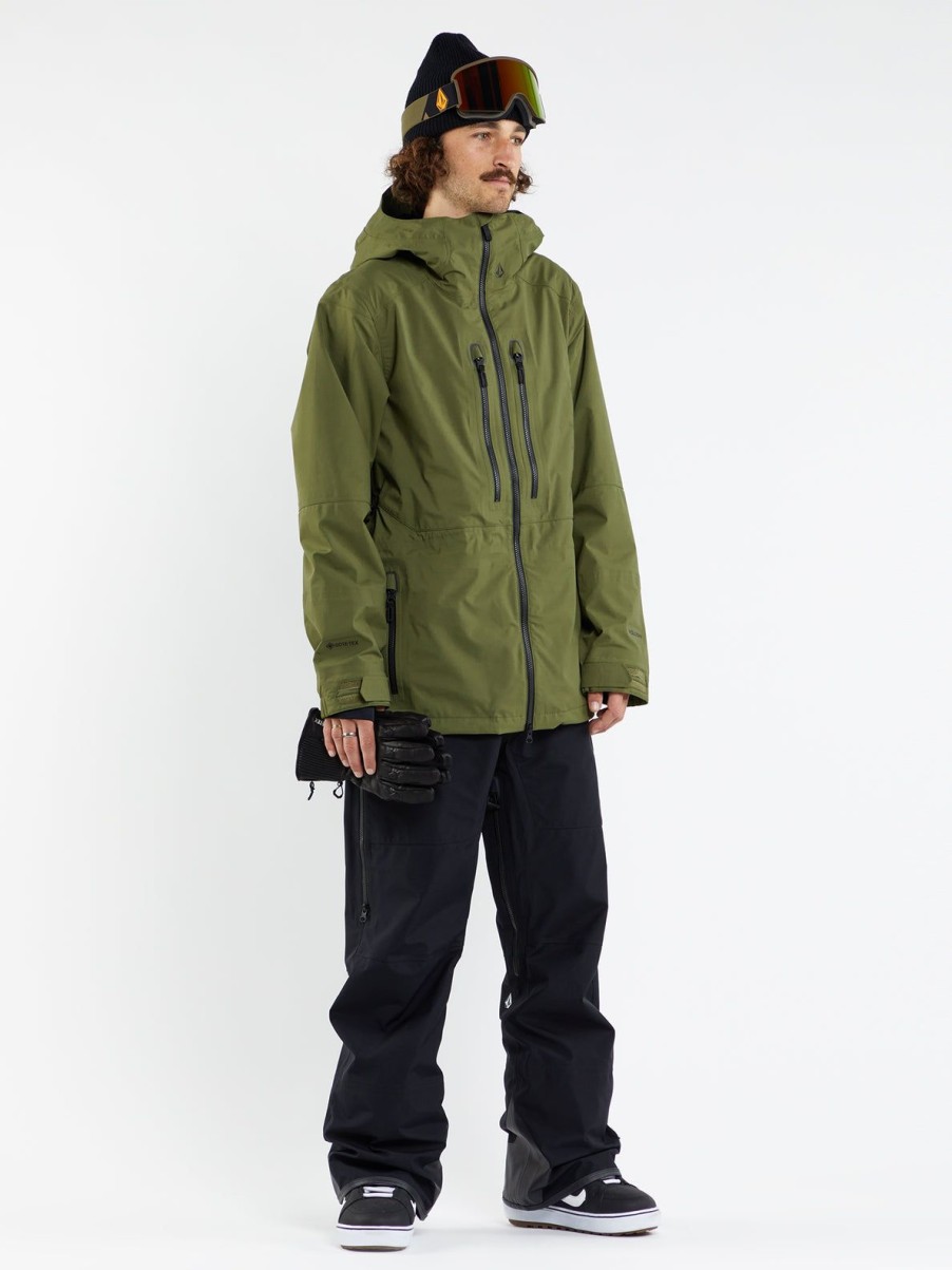 Men Volcom Jackets | Mens Guide Gore-Tex Jacket Military