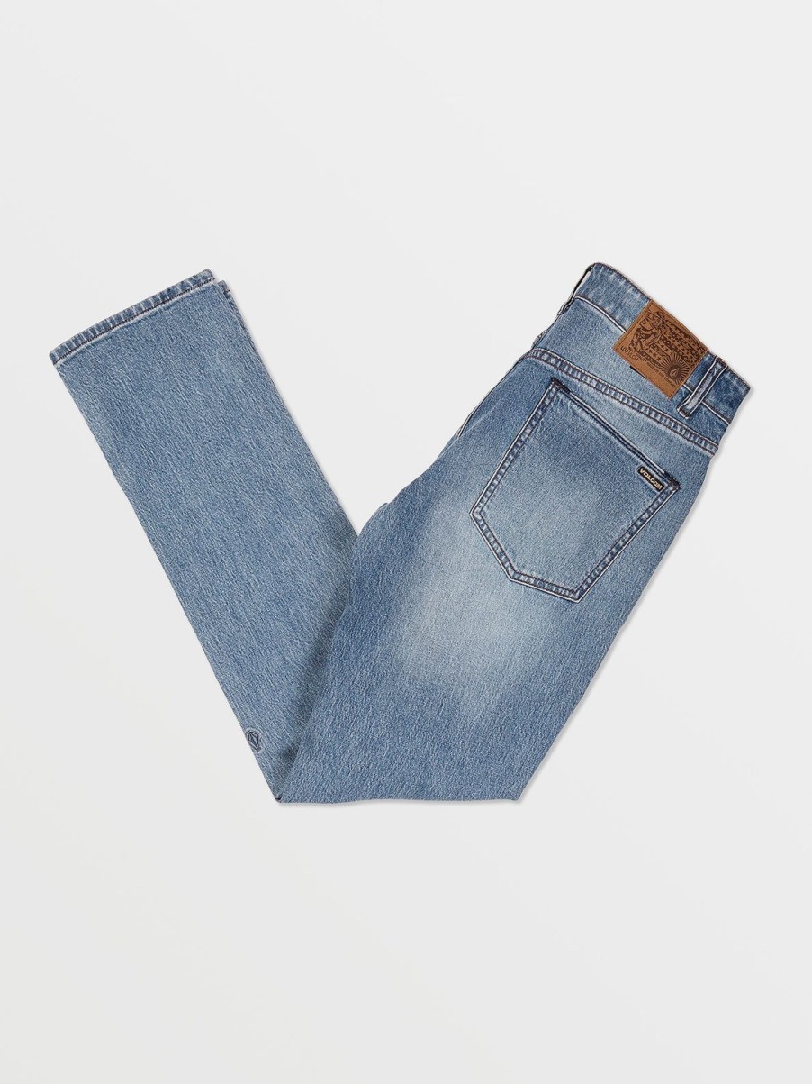 Men Volcom Jeans | 2X4 Skinny Fit Jeans Indigo