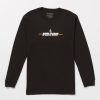 Men Volcom T-Shirts & Tanks | Cheezmoso Long Sleeve Tee Black