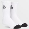 Kids Volcom | Big Boys Full Stone 3 Pack Socks White