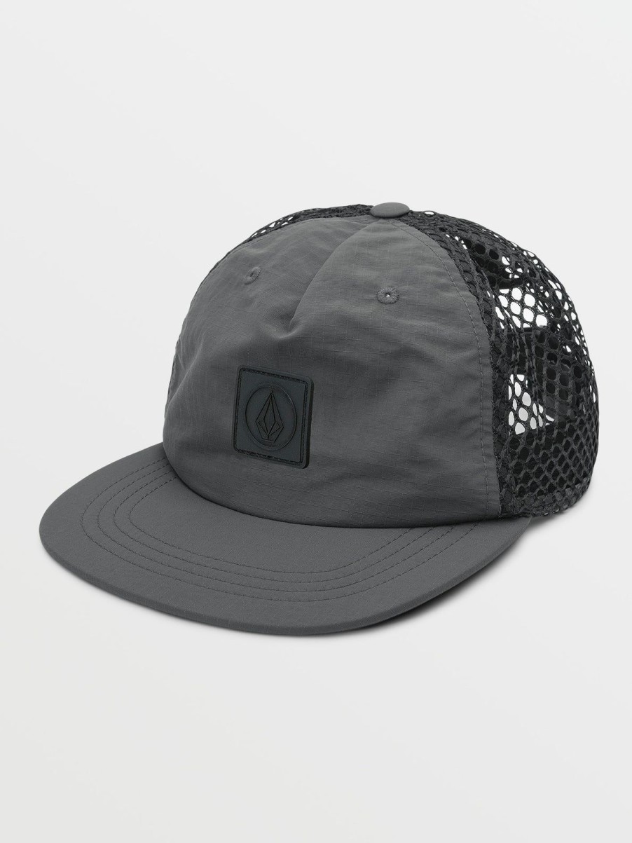 Men Volcom Hats & Beanies | Stone Trip Trucker Hat Black