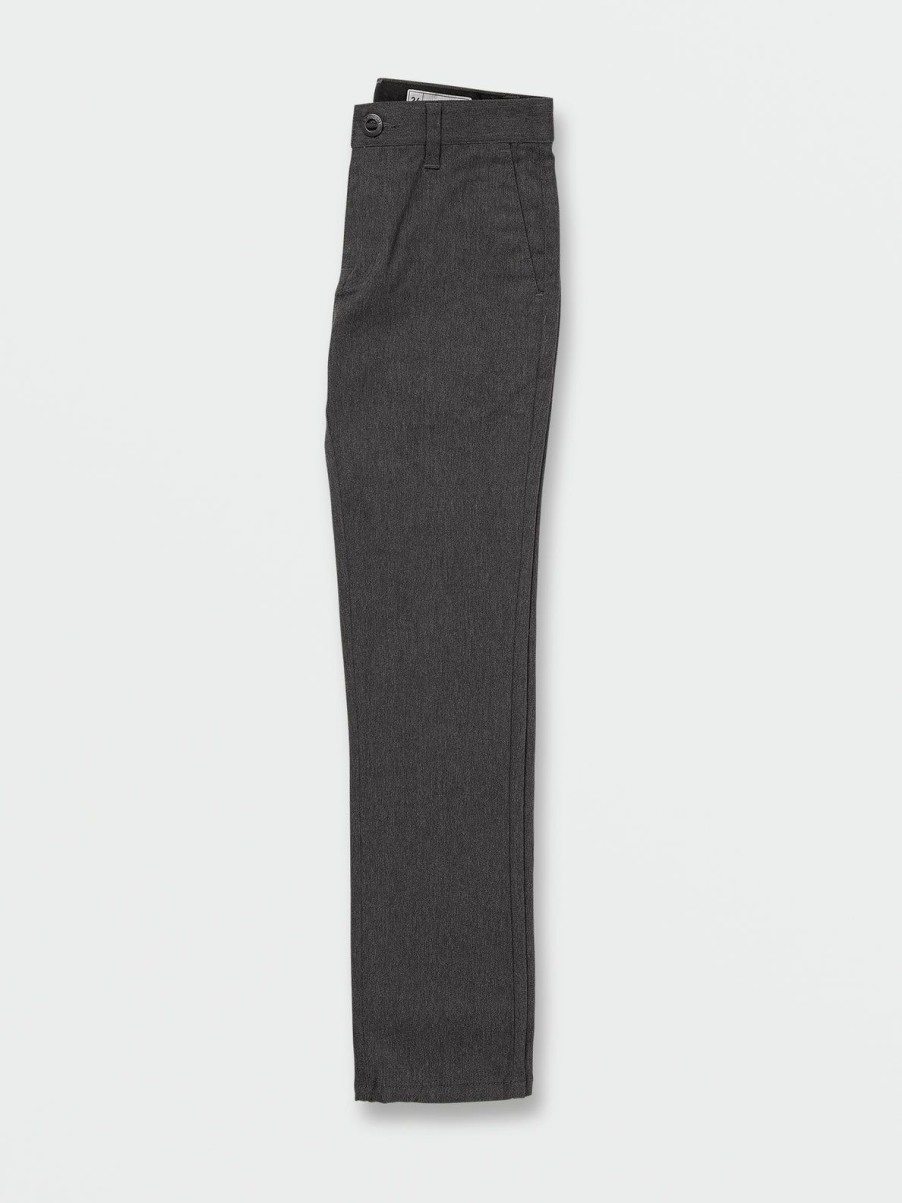 Boys Volcom Pants | Big Boys Frickin Modern Stretch Chino Pants Charcoal Heather