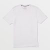 Men Volcom Tops & Tees | Solid Short Sleeve Shirt - Pocket Tee White