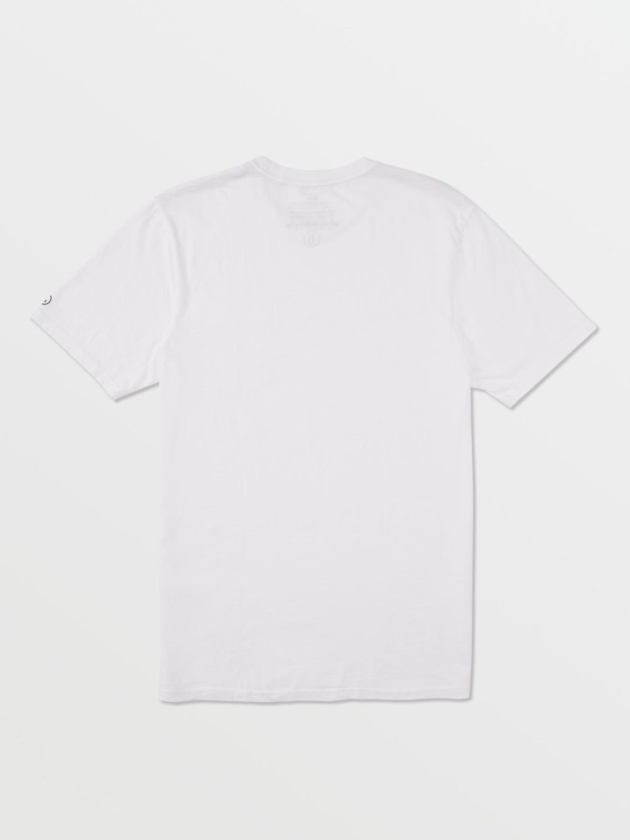 Men Volcom Tops & Tees | Solid Short Sleeve Shirt - Pocket Tee White