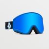 Men Volcom Accessories | Yae Goggle/Dark Grey/Chrome+Bl Blue