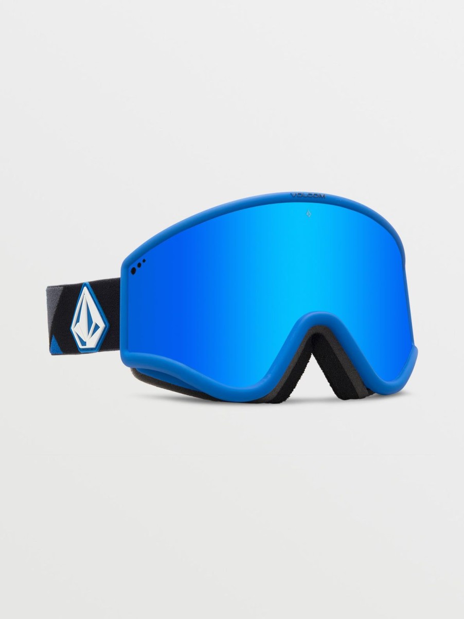 Men Volcom Accessories | Yae Goggle/Dark Grey/Chrome+Bl Blue