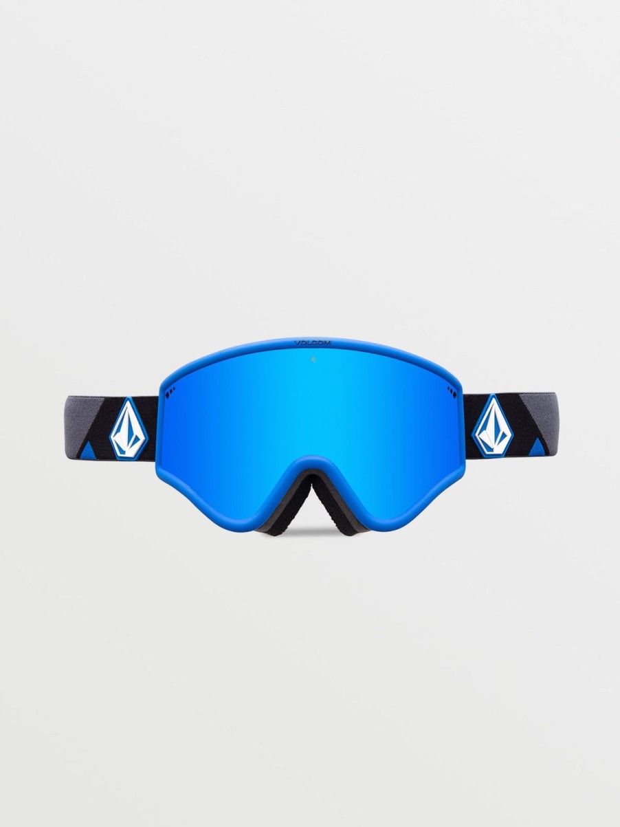 Men Volcom Accessories | Yae Goggle/Dark Grey/Chrome+Bl Blue