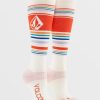 Women Volcom Accessories | Womens Tundra Tech Socks White