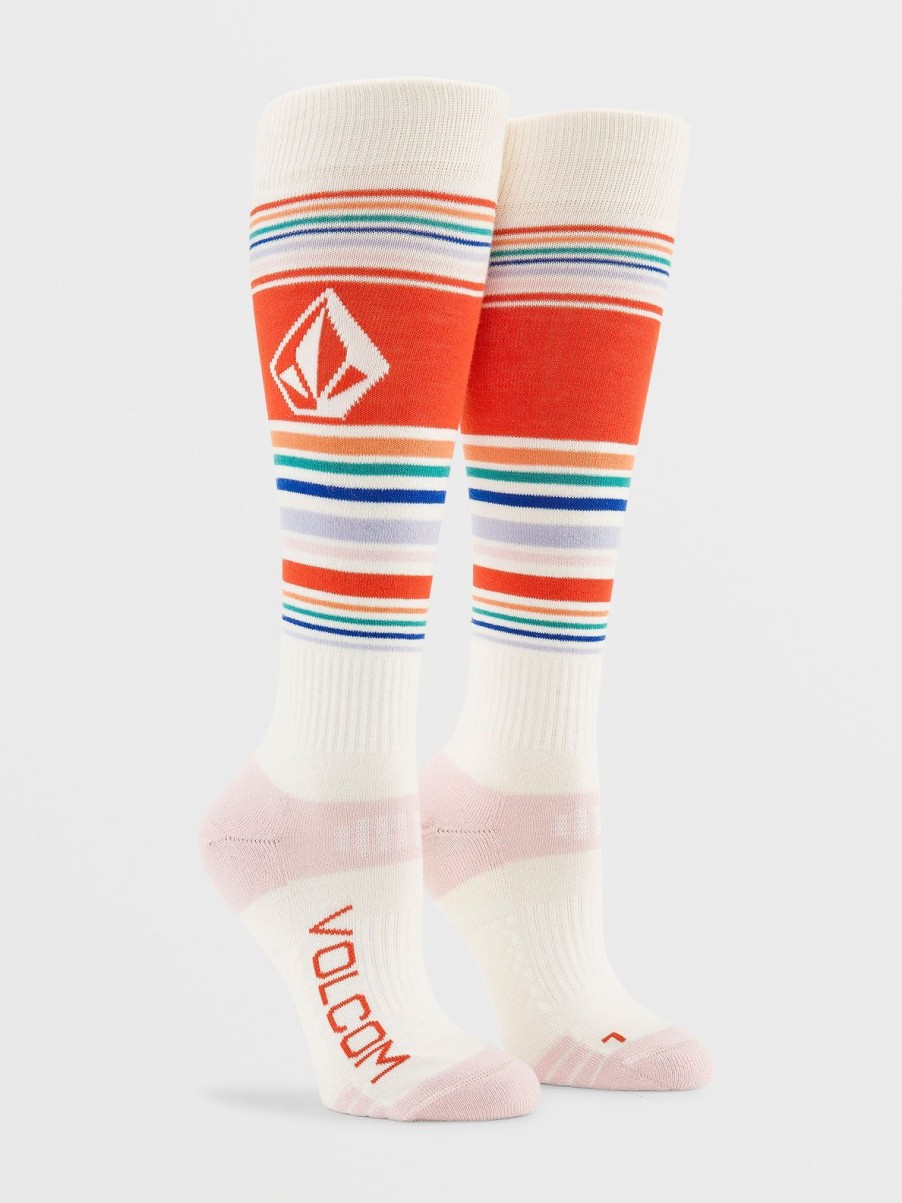 Women Volcom Accessories | Womens Tundra Tech Socks White