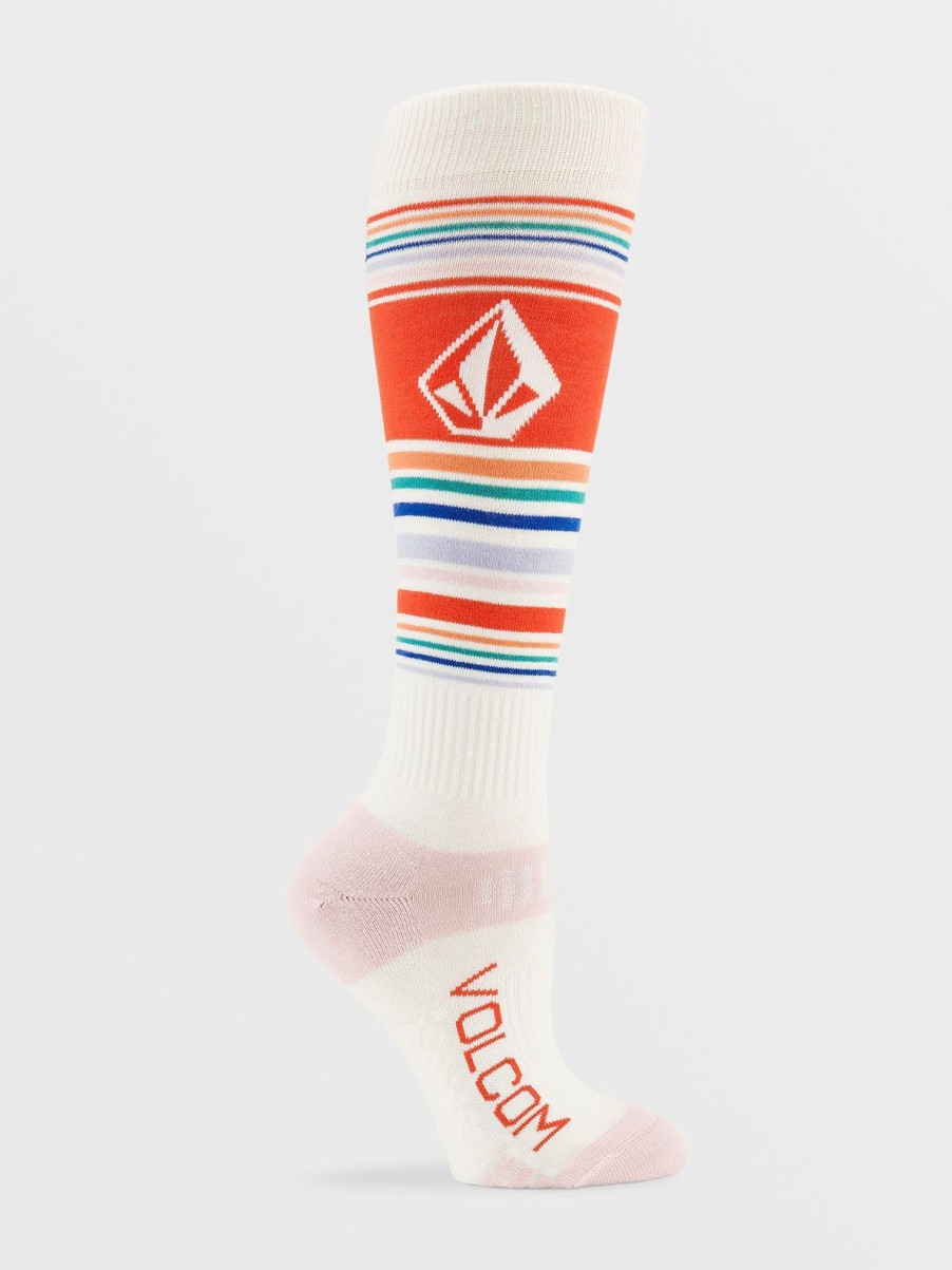 Women Volcom Accessories | Womens Tundra Tech Socks White