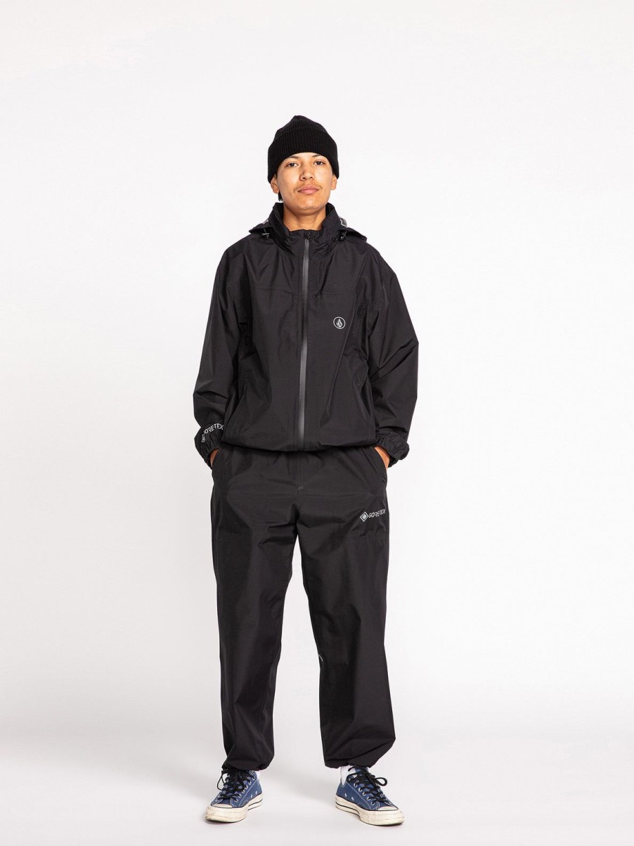 Men Volcom Pants | Outer Spaced Gore-Tex Pants Black