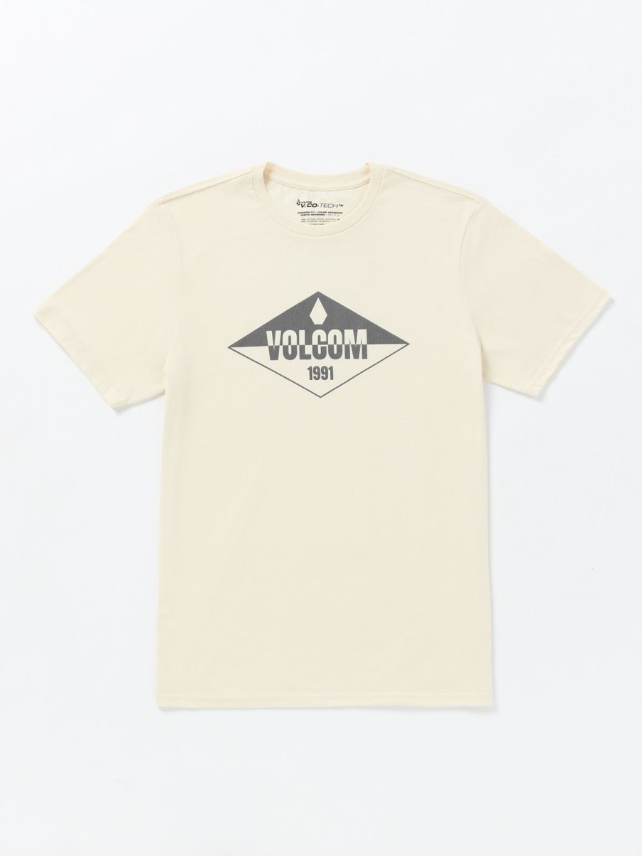 Men Volcom Mountain Biking | Stone Sane Tech Short Sleeve Tee Cloud