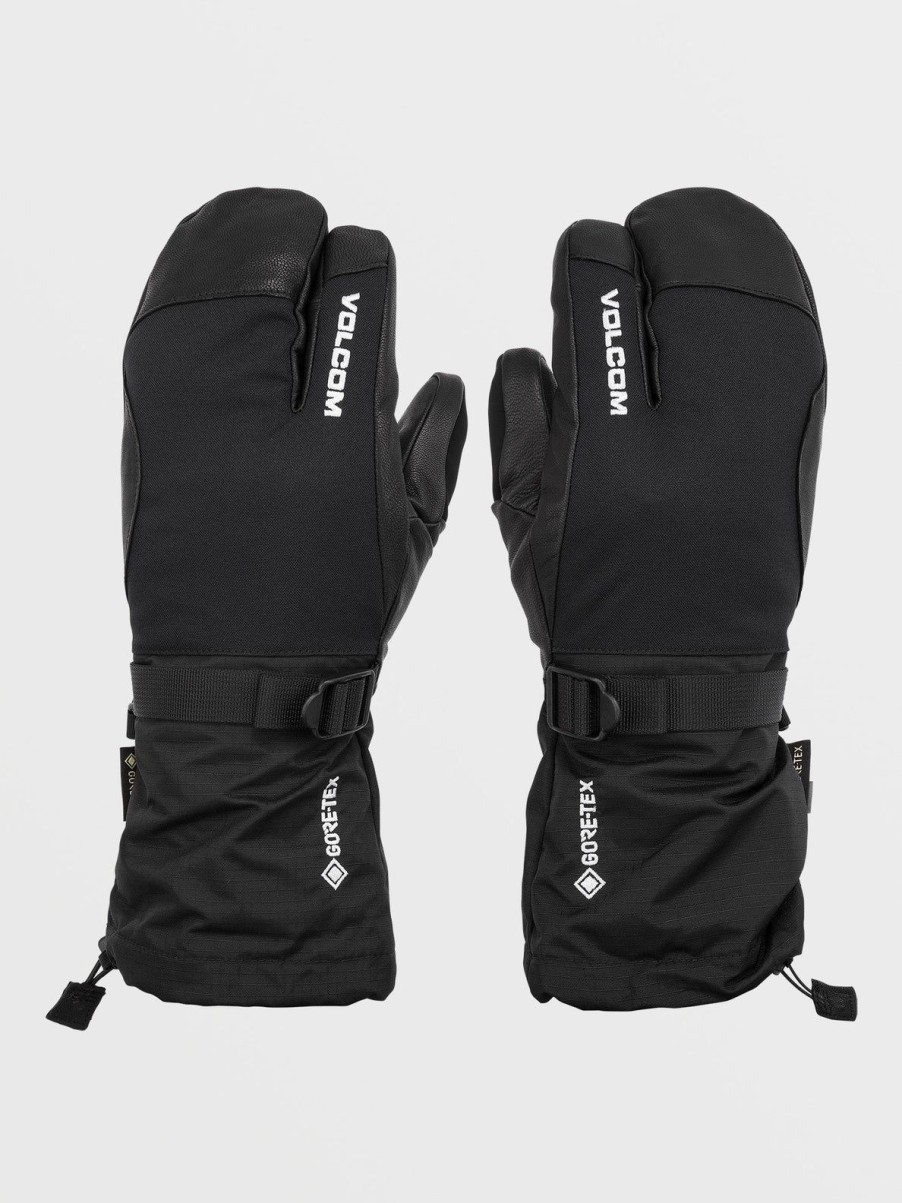 Men Volcom Gloves & Mitts | Mens Provoke Gore-Tex Mitts Black