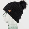 Women Volcom Beanies | Womens V.Co Lyra Beanie Black