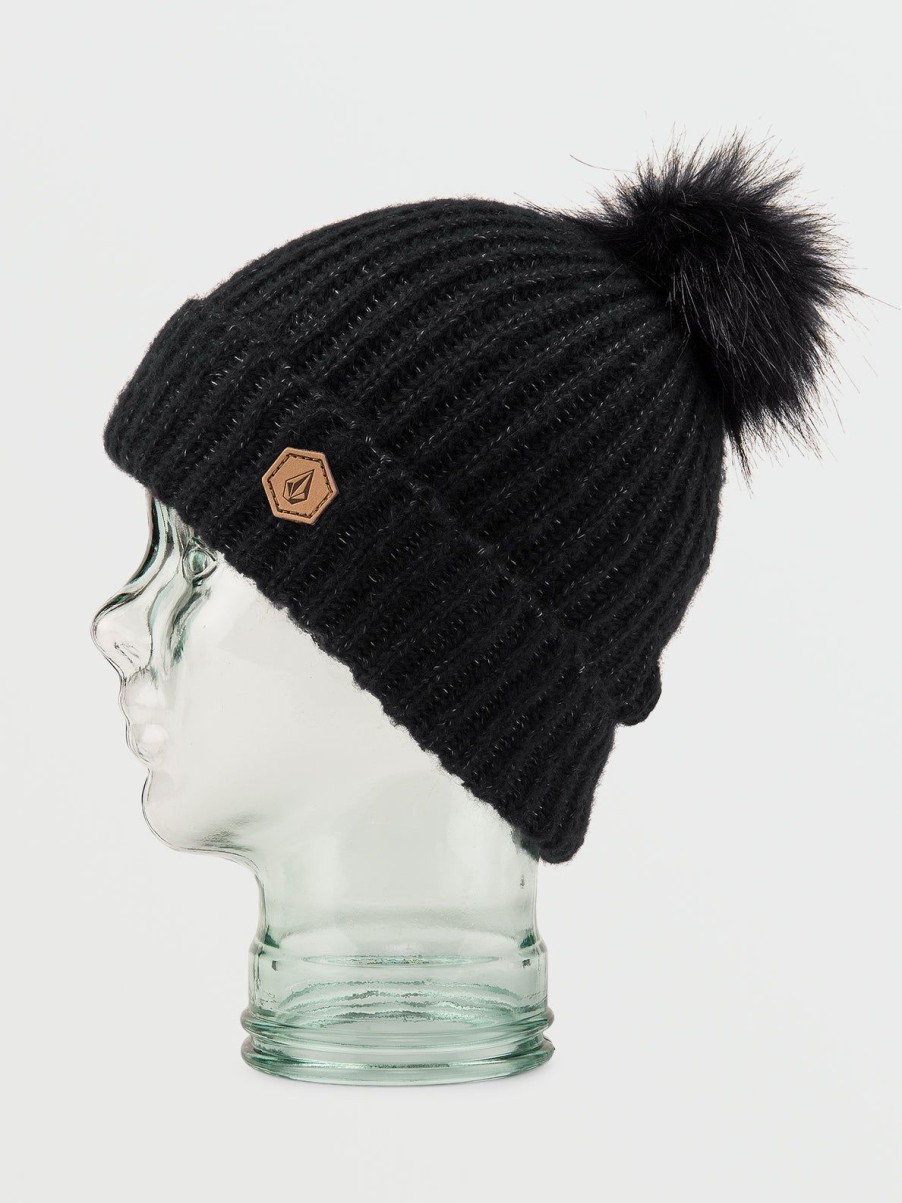 Women Volcom Beanies | Womens V.Co Lyra Beanie Black