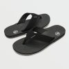 Men Volcom Sandals | Victor Sandals Black