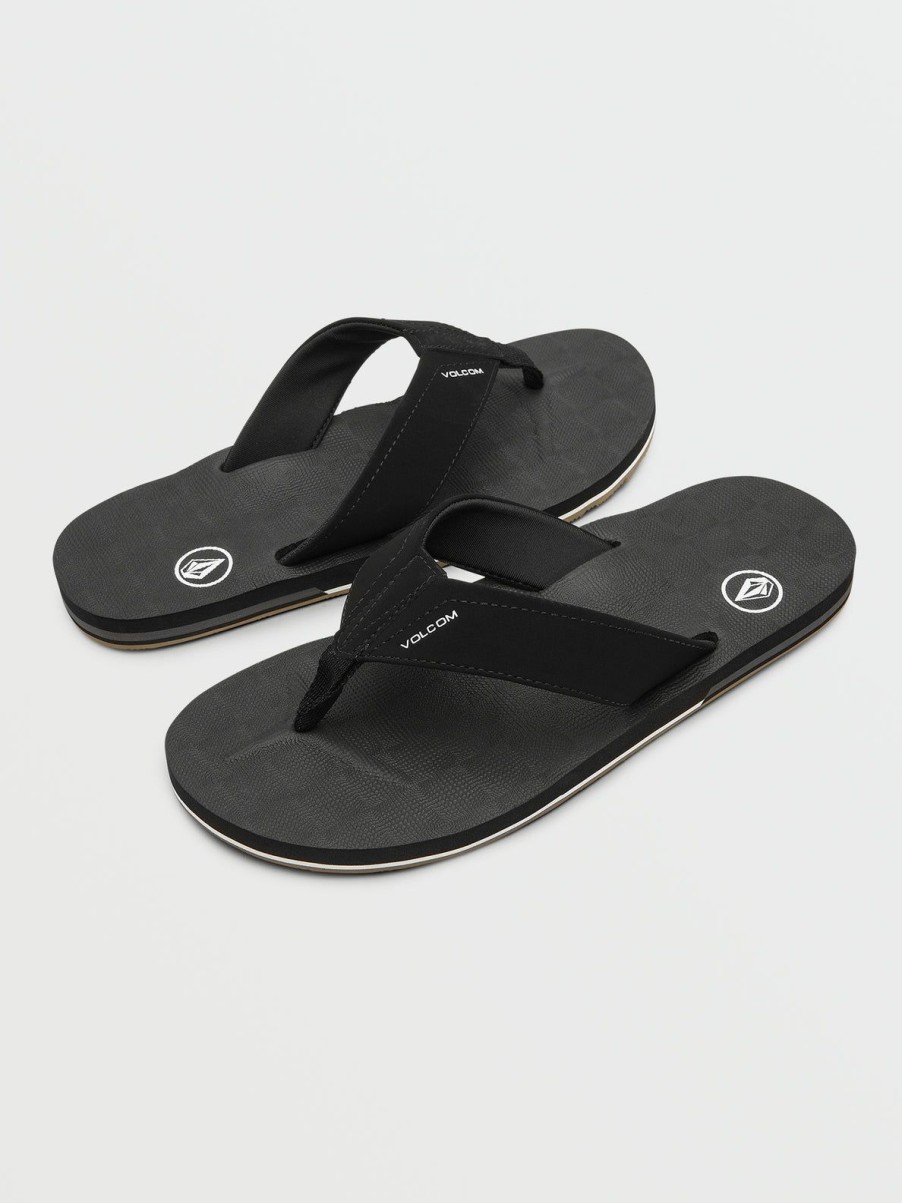 Men Volcom Sandals | Victor Sandals Black