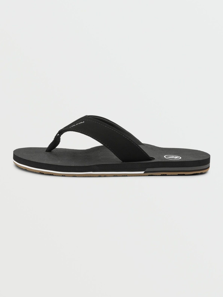 Men Volcom Sandals | Victor Sandals Black