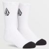 Boys Volcom | Big Boys Full Stone 3 Pack Socks White