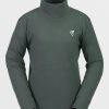 Women Volcom Layering | Womens Tech Pullover Fleece Eucalyptus