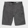 Boys Volcom Shorts | Big Boys Frickin Chino Shorts Charcoal Heather