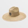 Boys Volcom | Big Boys Quarter Straw Hat Natural