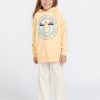 Girls Volcom Hoodies & Sweatshirts | Girls Truly Stoked Boyfriend Sweatshirt Sorbet