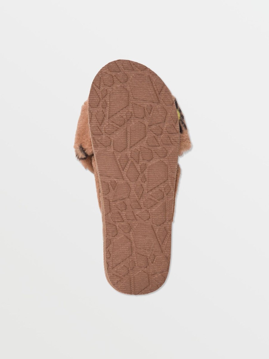 Women Volcom Sandals | Lived In Lounge Slip Sandals - Hazel Hazelnut