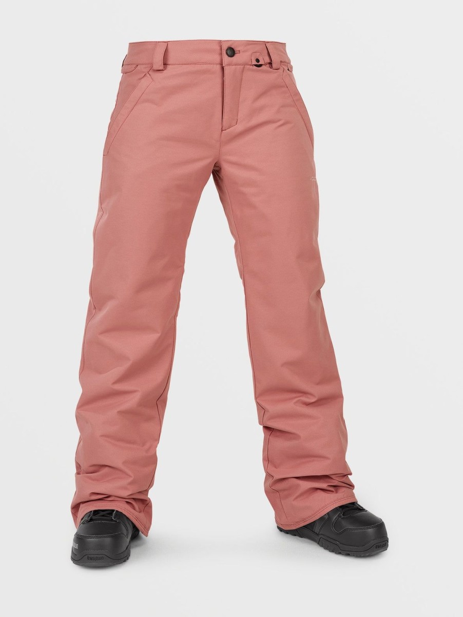 Women Volcom Pants | Womens Frochickie Insulated Pants Earth Pink